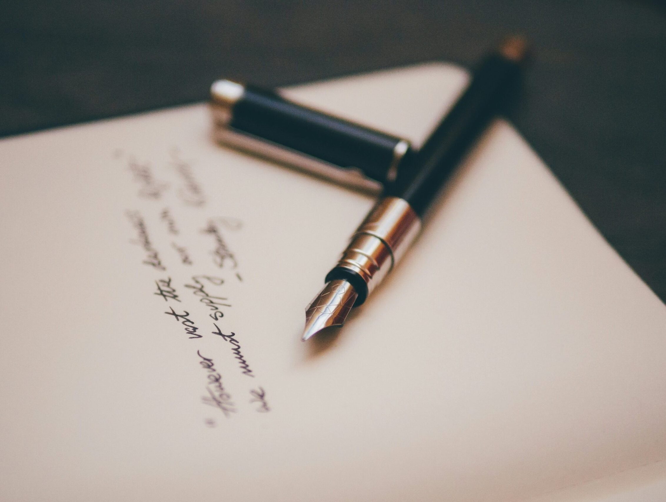 documents and pen